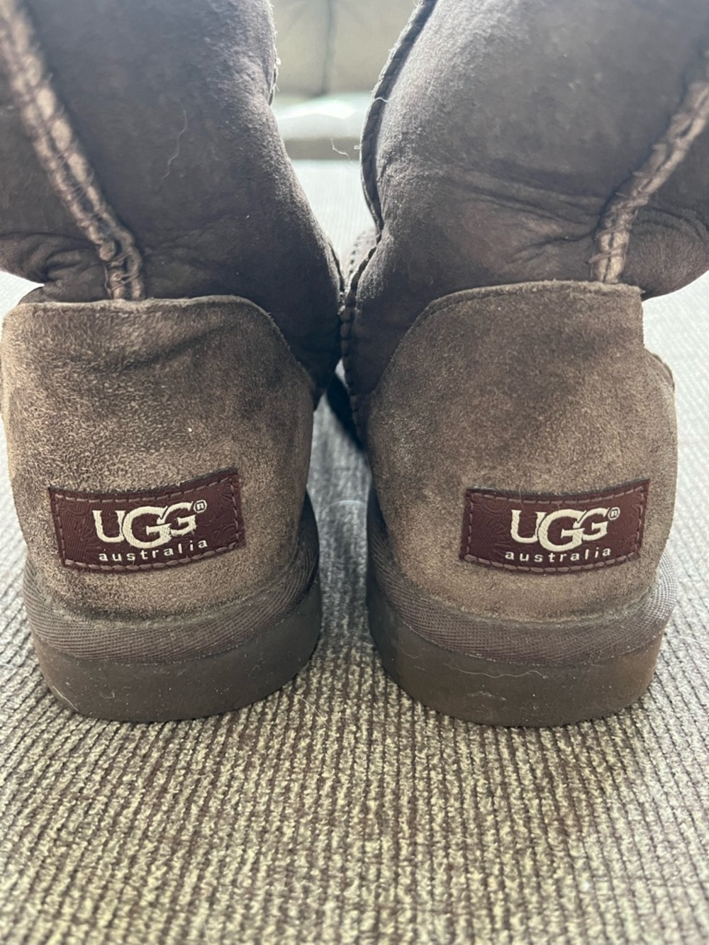 UGG Plush Lined Boot - Dark Brown